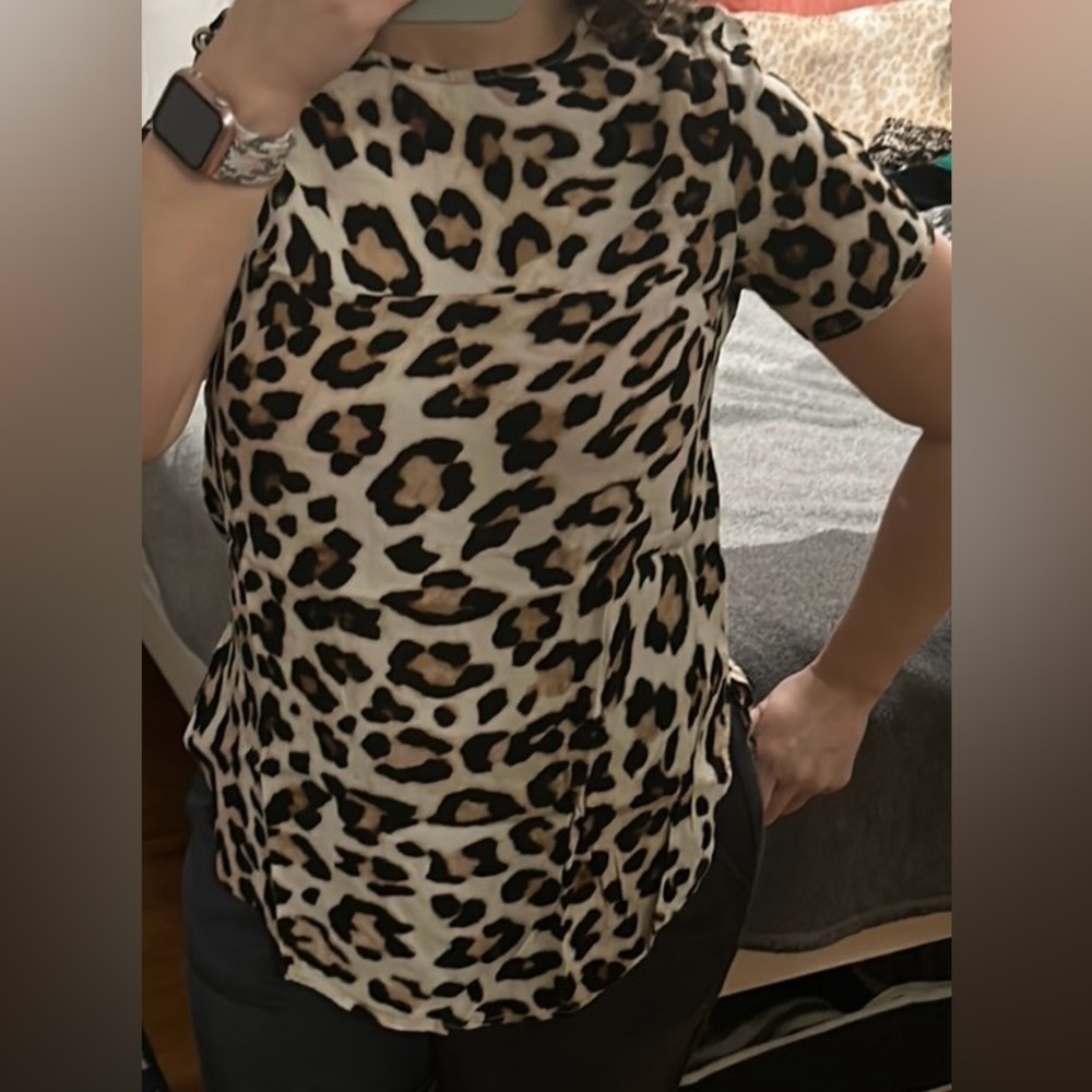 Leopard print blouse